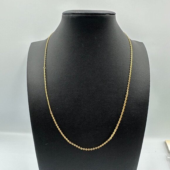 Necklace Lot Gold Tone Pendant Style Thin Chain Link Faux Pearl Puppy Cross - Picture 16 of 16